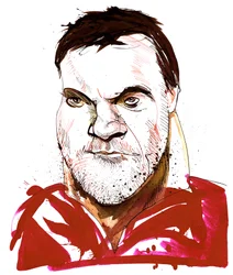 Bryn Terfel - caricatura del bajo-barítono galés (nacido en 1965)